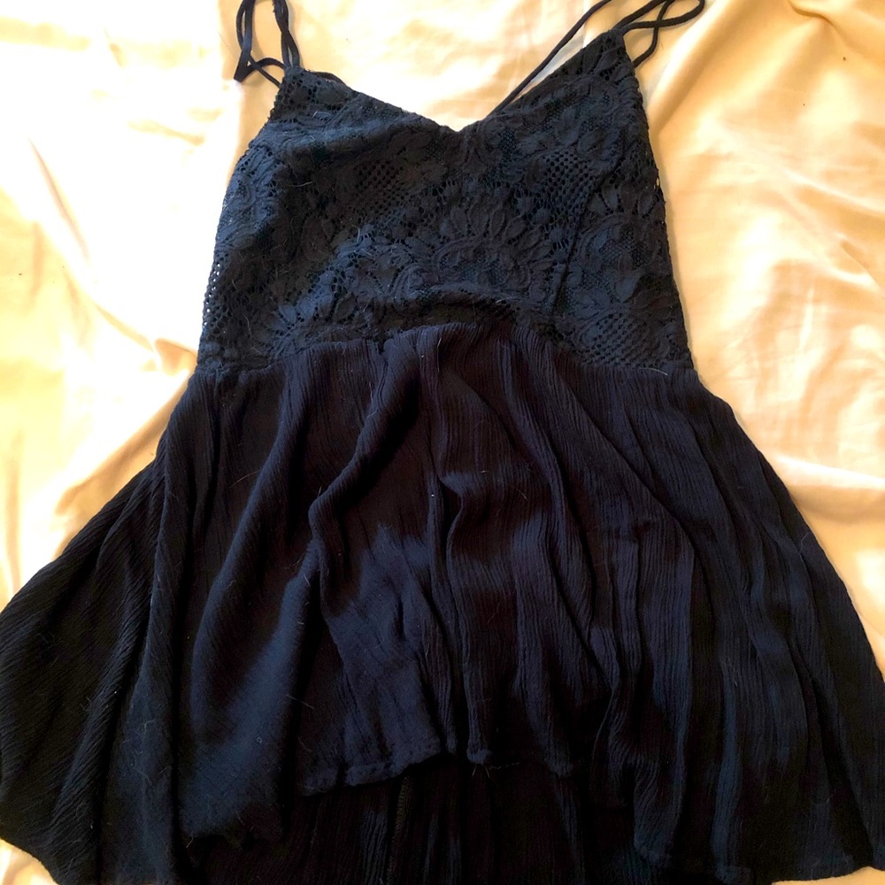 Cute black crotchet top